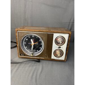 Vintage Sears Clock Radio Clock Works Parts Only Read